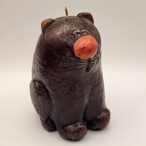 Vintage Hallmark Fat Cat 4" Candle Hong Kong